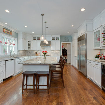 Festive White Kitchen - New Construction