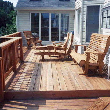Exterior Decks After stain semi transparant Cedar