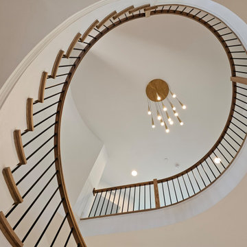 Project #110 | Beautiful Curved Staircase with Circular Balcony