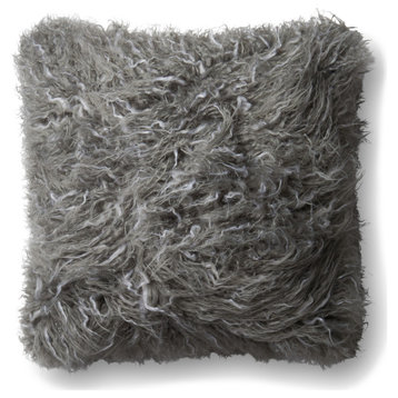 Grey 22"x22" Decorative Accent Pillow