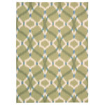 Nourison - Waverly Sun N' Shade Trellis Avocado 5'3" x 7'5" Indoor Outdoor Area Rug - Sun n' Shade Collection by Waverly offers a fresh perspective on indoor/outdoor rugs. The exciting color palettes and myriad of designs combine Waverly's keen sense of today's style in a timeless fashion. These versatile rugs are beautiful to look at, soft to walk on, easy to clean and can withstand almost all outdoor conditions. Indoor or Outdoor Uses. Easy Clean: Just Rinse with a Hose
