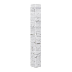 136-CT2-DURANGO VENEER STACKED STONE OUTSIDE CORNER - 48"H X 3 &frac12;" W X 1 &frac12;"D - Wall Panels