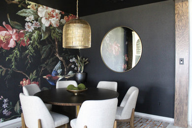 Inspiration for a transitional dining room remodel in Houston