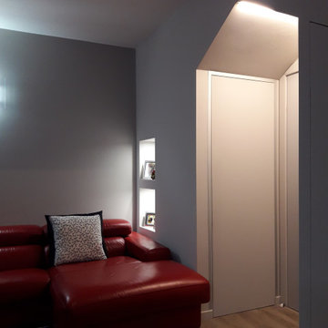 Da un bicamere a un appartamento su due livelli - Progetto in corso