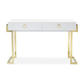 Julia Desk, Glossy White Lacquer