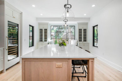 Example of a trendy kitchen design in Denver