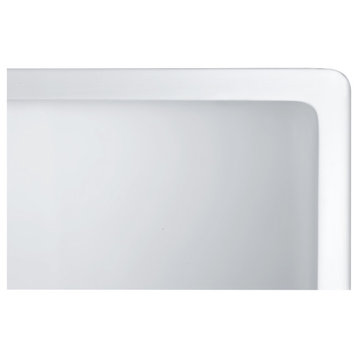 ANZZI Petima Farmhouse Solid Surface 24" Kitchen Sink, White
