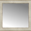 17"x16" Custom Framed Mirror, Silver Gold