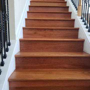 Stair Remodeling Atlanta, Brazilian Cherry