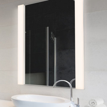 Vanity LED Wide Vertical Mirror Kit