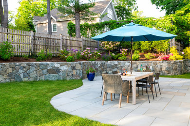 Inspiration for a transitional patio remodel in Boston