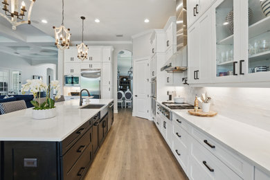Example of a beach style kitchen design in Miami
