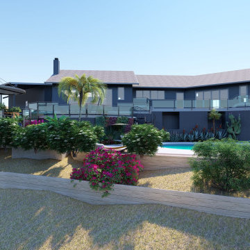 Luxury Monte Sunset Hillside Villa With Multi Levels