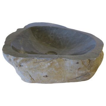 Miseno MNOCS Natural Stone 17" Specialty Vessel Bathroom Sink - Royal