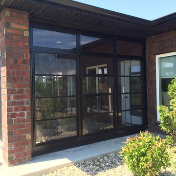 Enclosure for Overhanging roof