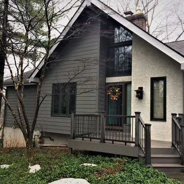Aged Pewter James Hardie Fiber Cement Planks Installed in Wayne, NJ