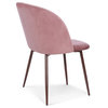 Edgemod Kantwell Velvet Dining Chair, Dusty Rose, Set of 2