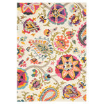 Safavieh - Safavieh Monaco Collection MNC229 Rug, Ivory/Multi, 4' X 5'7" - Free-spirited and vibrantly colored, the Safavieh Monaco Collection imparts boho-chic flair on fanciful motifs and classic rug designs. Contemporary decor preferences are indulged in the trendsetting styling and addictive look of Monaco. Power-loomed using soft, durable synthetic yarns creating an erased-weave patina that adds distinctive character to room decor.