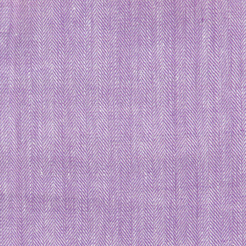 Galway Linen Blend Herringbone Plain, Lilac, 54"x2"