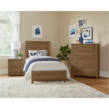 12-331 Vaughan Bassett Furniture Fundamentals-natural Twin Bed