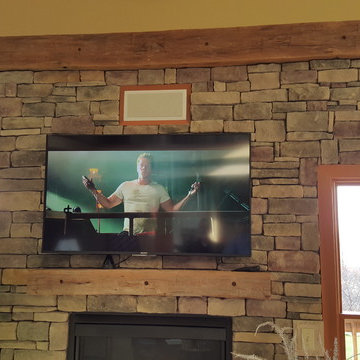 Home Theater Installation with TV Mounting