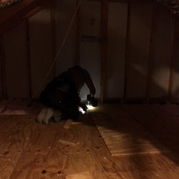 Attic Plywood Flooring Installed - Air Conditioner Accessories