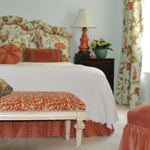 Coral and Blue bedrooms
