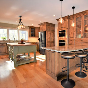 Rustic Knotty Alder Kitchen