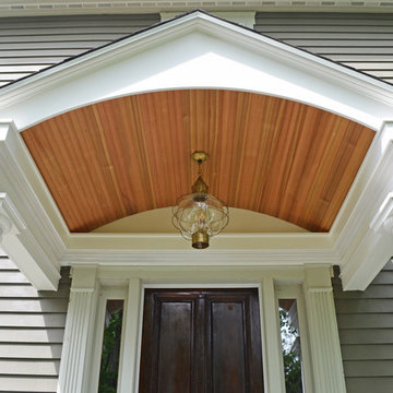 Elegant Front Portico in Sudbury, MA