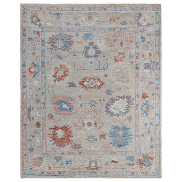 OUSHAK, Hand Knotted Area Rug 9' 6" X 7' 10"
