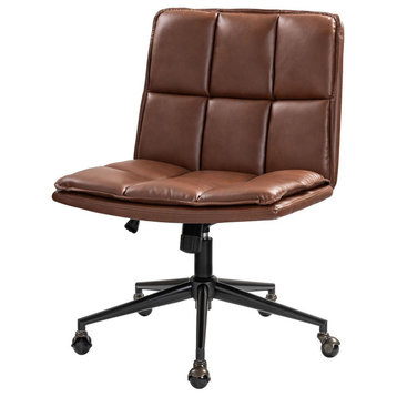 Jane Modern 360-Swivel Task Chair, Brown