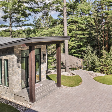 Modern Lake House - Main Entry