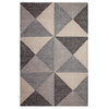Fab Habitat Indoor Cotton and Wool Blend Area Rug, Coonor, Multi, 5'x8'