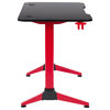 CorLiving Conqueror Black and Red Gaming Desk