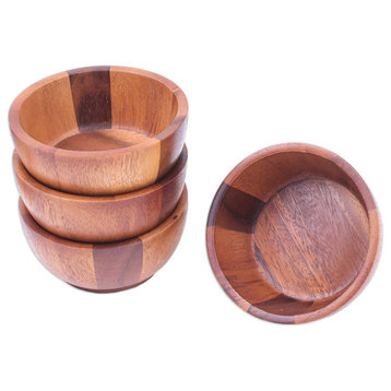 Novica Handmade Daily Meal Wood Bowls (Set Of 4)