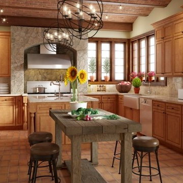 Maple Spice Farmhouse Kitchen