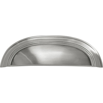3 " and 96mm American Diner Satin Nickel Cup Cabinet Pull P2144-SN