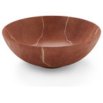 bathco - Earth Brown Porcelain Bathroom Vessel Sink Matte Terracotta Finished - Available as pre-order only. Lead time 8 weeks.