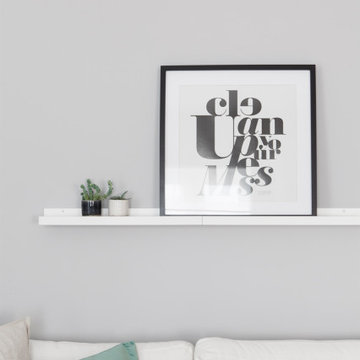 Skandinavisches Wohnzimmer: Bilderleiste