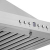 ZLINE 48, Wall Mount Range Hood, Stainless Steel With Crown Molding KBCRN-48