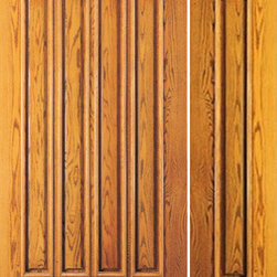 Pre-hung Mahogany 8 Lite House One Sidelite Door - Front Doors