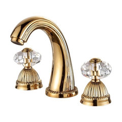 50 Most Por Gold Bathroom Faucets For 2018 Houzz Larissa Bathroom Widespread Lavatory Sink Faucet Crystal Handles Gold Faucets
