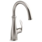 Kohler - Kohler Bellera Bar Sink Faucet, Vibrant Stainless - With an elegant, versatile design, this Bellera faucet offers exceptional functionality for a bar sink or secondary kitchen sink. The high-arch spout swivels 180 degrees, giving you wide coverage for food and drink prep and simplifying cleanup.