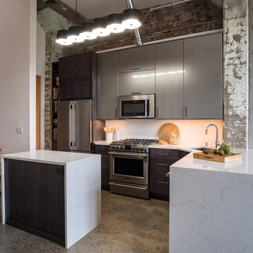 Super Sleek Loft Kitchen