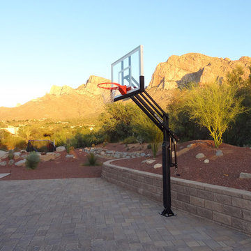 Marc S's Pro Dunk Silver Basketball System on a 41x35 in Tucson, AZ
