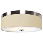 Access Lighting - Mia 1 Light Flush Mount, Brushed Steel - This 1 light Flush Mount from the Mia collection by Access will enhance your home with a perfect mix of form and function. The features include a Brushed Steel finish applied by experts.