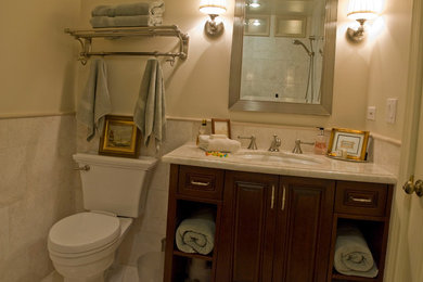Design ideas for a traditional bathroom in Orange County.