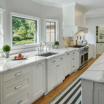 The new kitchen windows and sink placement