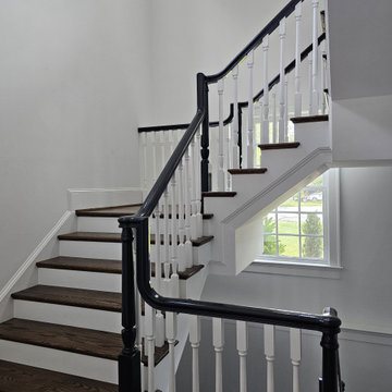 Project #121 | Elegant Freestanding U-Shaped Staircase
