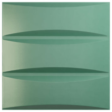 Traditional EnduraWall 3D Wall Panel, 19.625"Wx19.625"H, Sea Mist, Single